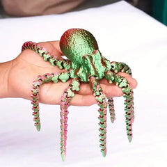 3D Printed Octopus Figurine – Flexible Desk & Home Decor